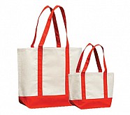 Loop Handle Canvas bags with Colour