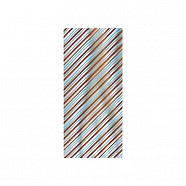 Cellophane Bags Designs - Aqua and Brown Stripes
