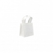 Non Woven Bags with Loop Handle - White