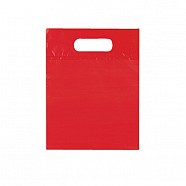 Biodegradable Solid Colour Plastic Bags - Red