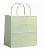 Colour Tone on White Shopping Bags - Ivory