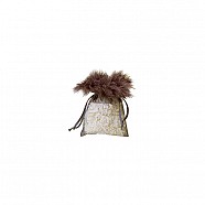 Organza Feather Top Pouches
