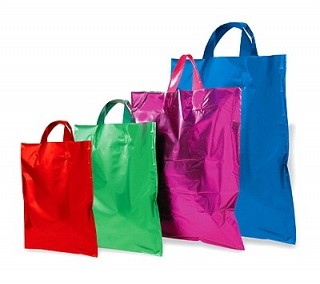 Satin Handle Metallic Bags