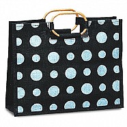 Polka Dot Jute Bag