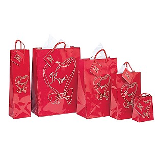 Red Heart Design Bags