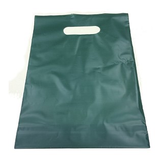 Frosted Plastic Bags - Dark Green