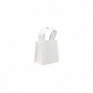 Non Woven Bags with Loop Handle - White