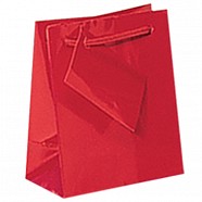 Gloss Paper Shopping Bags - Red