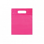 Biodegradable Solid Colour Plastic Bags - Pink