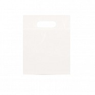 Biodegradable Solid Colour Plastic Bags - White