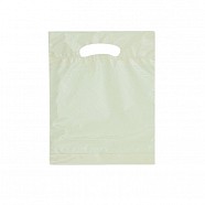 Solid Colour Plastic Bag - Ivory