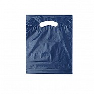 Solid Colour Plastic Bag - Navy Blue
