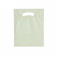 Solid Colour Plastic Bag - Ivory