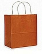 Colour Tone on White Shopping Bags - Mango