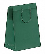 Frosted Plastic Tote Bags - Dark Green
