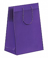 Frosted Plastic Tote Bags - Purple