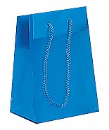 Frosted Plastic Tote Bags - Blue