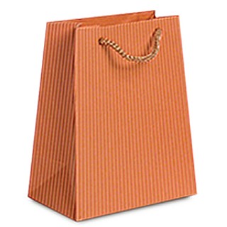 Paper Bags with Embossed Ribbed Finish