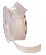 Organza Satin Edge Ribbon - Ivory