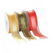 Organza Satin Edge Ribbon - Peach