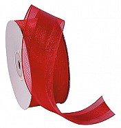 Organza Satin Edge Ribbon - Red