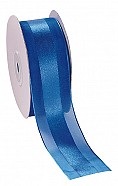 Organza Satin Edge Ribbon - Royal Blue