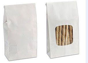 Clear Window - Tin Tie Paper Bags