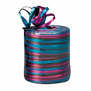 Matt Twisted Raffia Ribbon - Aqua-Chocolate-Beauty