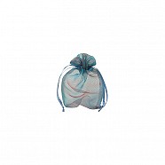 Organza Iridenscent Bags - Blue