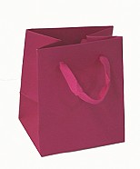 Paper Bags With Twill Handles - Fuschia