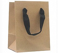 Paper Bags With Twill Handles - Kraft