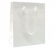 Paper Bags With Twill Handles - White