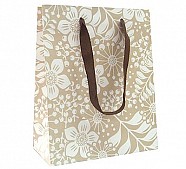 Paper Bags With Twill Handles - Leaves