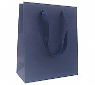 Paper Bags With Twill Handles - Navy Blue